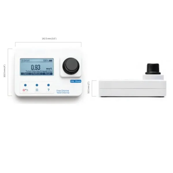 tampilan layar Hanna Instruments HI97769 dengan hasil pengukuran
