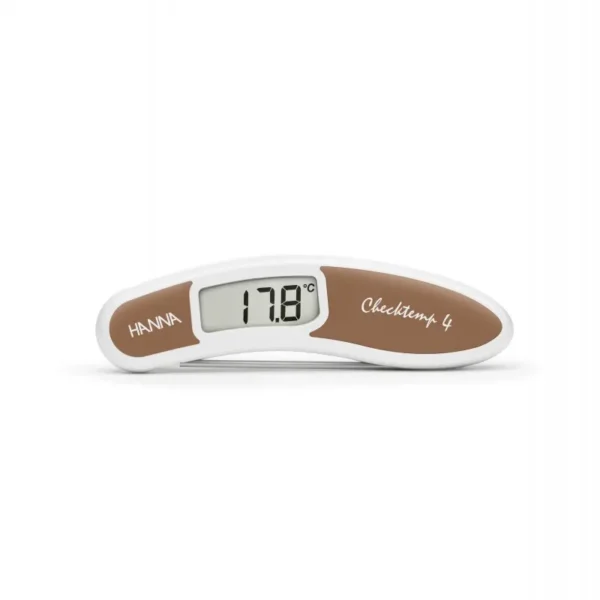 Hanna Instruments HI151-5 termometer makanan lipat berwarna cokelat untuk penggunaan profesional
