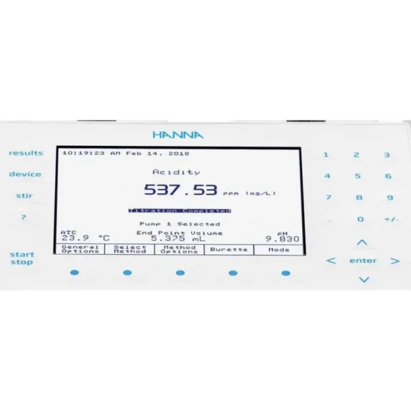 Hanna Instruments HI932C2-02 sistem titrasi otomatis terintegrasi meter pH mV ISE